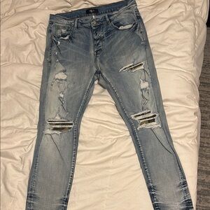 Men's Skinny Jeans - Light Blue